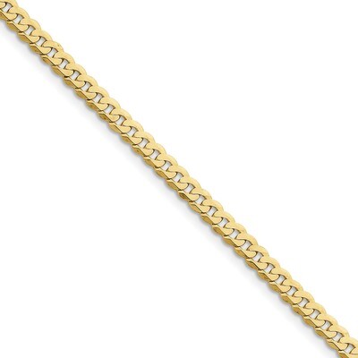 7 Inch 4.6mm Flat Beveled Curb Chain 10k Gold 10FBU120-7, MPN: 10FBU120-7, 191101596315