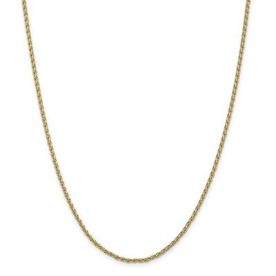 2.25mm Parisian Wheat Chain 26 Inch 14k Gold PEN66-26, MPN: PEN66-26, 883957171227