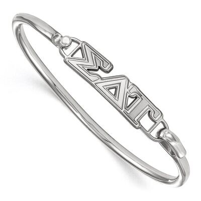 Sigma Delta Tau Small Hook and Clasp Bangle Sterling Silver SS009SDT-7, MPN: SS009SDT-7, 8867746110…
