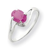 Pink Sapphire Ring 14k white Gold 7x5mm Oval Y4643SP, MPN: Y4643SP, 883957566504