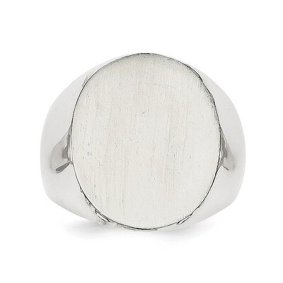 Signet Ring 14k White Gold RS552, MPN: RS552, 883957467955