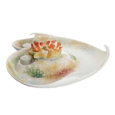 Franz Porcelain By The Sea Ornamental Table Decoration With Tealite Insert FZ01332, MPN: FZ01332,