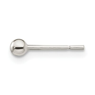 3.0mm Ball Earring Sterling Silver Polished SS3027, MPN: SS3027,