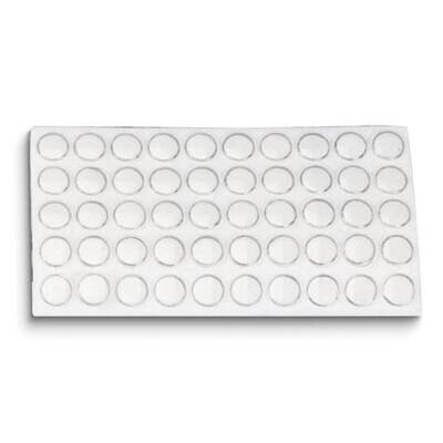 50 Round Gem Jars in Foam White Tray Liner JT5397, MPN: JT5397, 790524850143