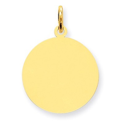 Round Disc Charm 14k Gold XM538/35, MPN: XM538/35, 883957860749