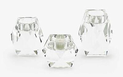 Tizo Diamond Crystal Glass Votive Small Pyramid PH161CS/S, MPN: PH161CS/S,