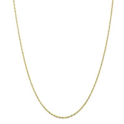 1.5mm Extra-Light Diamond-Cut Rope Chain 22 Inch 10k Gold 10EX012-22, MPN: 10EX012-22, 191101727856