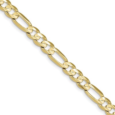 9 Inch 7.5mm Light Figaro Chain 10k Gold 10LF200-9, MPN: 10LF200-9, 191101597862
