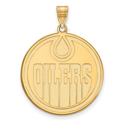 Edmonton Oilers x-Large Pendant Gold-plated Silver GP010OIL, MPN: GP010OIL, 886774742144