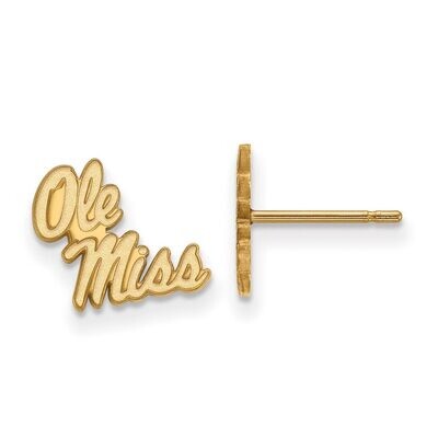 University of Missisippi x-Small Post Earring Gold-plated Silver GP049UMS, MPN: GP049UMS, 886774947…