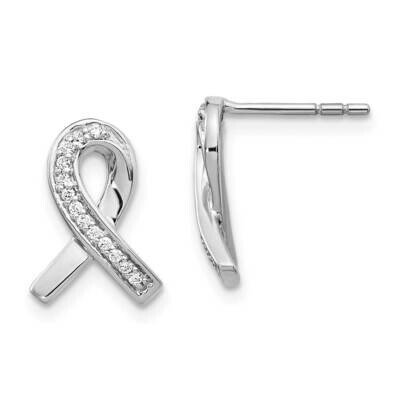 Earrings 14k White Gold Diamond EM5512-010-WA, MPN: EM5512-010-WA, 883957464503