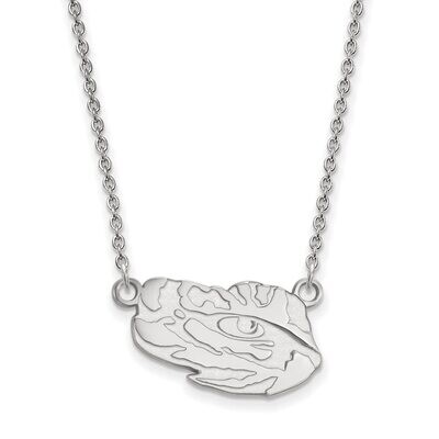 Louisiana State University Small Pendant with Necklace Sterling Silver SS069LSU-18, MPN: SS069LSU-1…