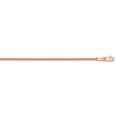 16 Inch 1.65mm Solid Polished Spiga Chain 14k Rose Gold RSC42-16, MPN: RSC42-16, 886774585703