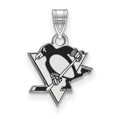 Pittsburh Penguins Small Enamel Pendant Sterling Silver SS028PEN, MPN: SS028PEN, 886774748153