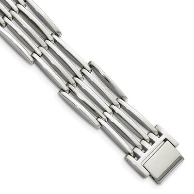8.5 Inch Bracelet Stainless Steel Polished SRB510-8.5 by Chisel, MPN: SRB510-8.5, 886774035543
