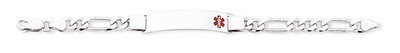 8 Inch Medical ID Figaro Link Bracelet Sterling Silver XSM31-8, MPN: XSM31-8, 883957273730
