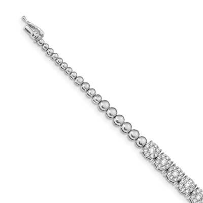 Bracelet 14k White Gold Diamond BM4659-150-WA, MPN: BM4659-150-WA, 191101332920