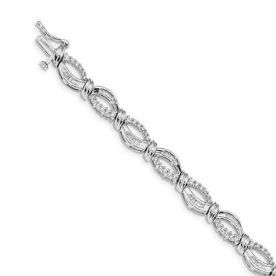 Fancy Bracelet 14k White Gold Diamond BM4640-200-WA, MPN: BM4640-200-WA, 883957453545