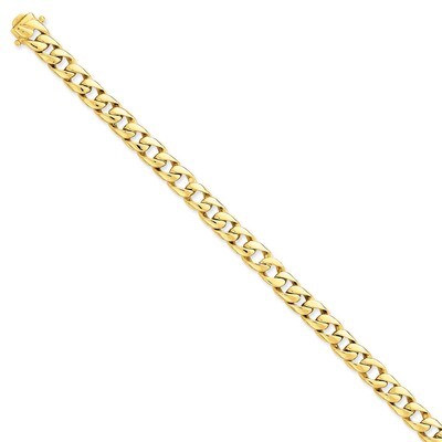 7.75mm Solid Hand-Polished Curb Link Chain 9 Inch 14k Gold FL445-9, MPN: FL445-9, 883957900544