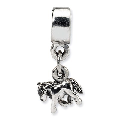 Pony Dangle Bead - Sterling Silver QRS1427, MPN: QRS1427, 883957304489