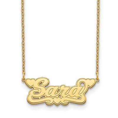 Etched Nameplate 14k Gold XNA838Y, MPN: XNA838Y,