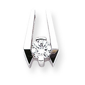 Holds 5.75mm Stone, Chain Slide Mounting 14k White Gold XS654, MPN: XS654, 196904085400