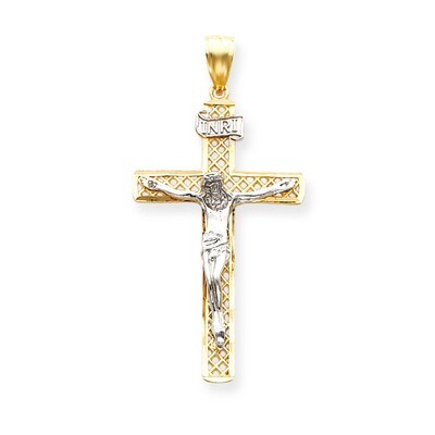INRI Crucifix Pendant 14k Two-Tone Gold M2595, MPN: M2595, 886774619057