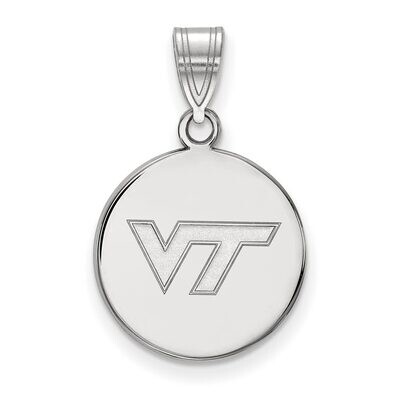 Virginia Tech Medium Disc Pendant Sterling Silver SS033VTE, MPN: SS033VTE, 886774719924