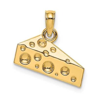 Cheese Wedge Charm 14k Gold K7277, MPN: K7277, 637218180622