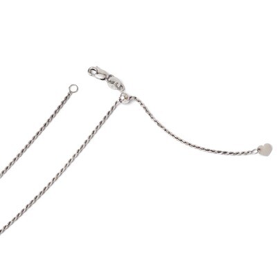 Leslie&#39;s Adjustable Rope Chain 22 Inch - 14k White Gold HB-3356-22, MPN: 3356-22, 886774996707