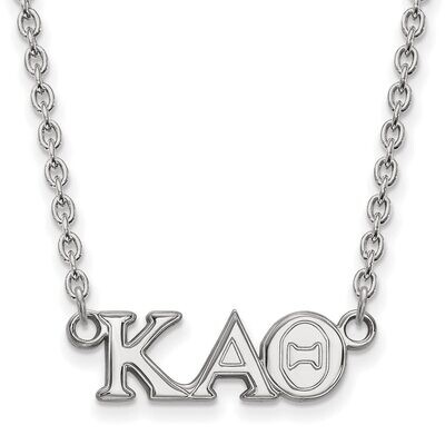 Kappa Alpha Theta Medium Pendant with 18 Inch Chain Sterling Silver SS007KAT-18, MPN: SS007KAT-18, …