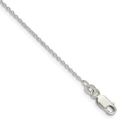 1.25mm Cable Chain 7 Inch Sterling Silver QCL035-7, MPN: QCL035-7,