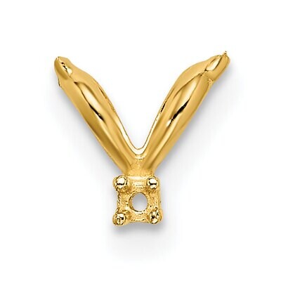 Casted Diamond Accent Bail 14k Yellow Gold YG1570, MPN: YG1570,