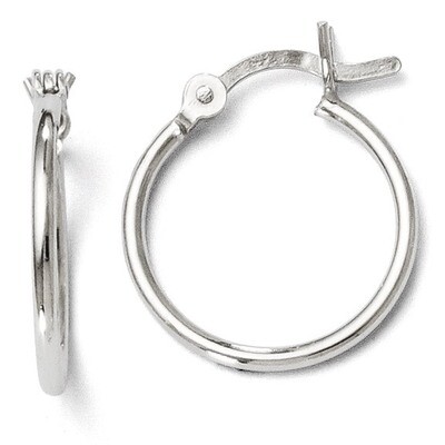 Leslie&#39;s Polished Hinged Hoop Earrings - Sterling Silver HB-VA01, MPN: VA01, 886774569932