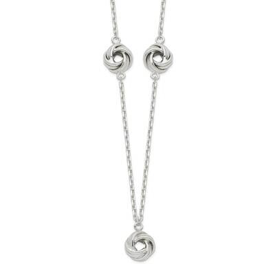 Love Knot Necklace Sterling Silver QG6125-16, MPN: QG6125-16, 196904161937