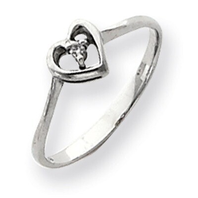 Diamond heart ring 14k White Gold Y4186AA, MPN: Y4186AA, 191101632662