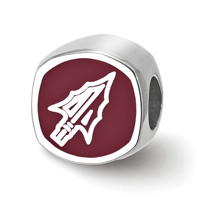 University of Florida State Cushion Shaped Enameled Bead Sterling Silver SS501FSU, MPN: SS501FSU, 8…