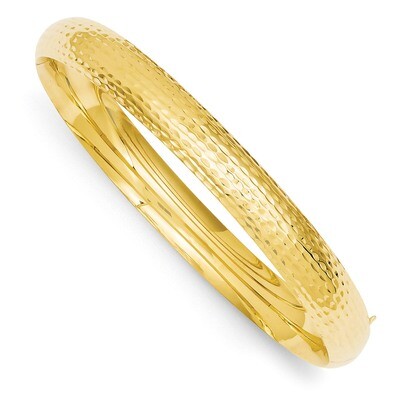 5/16 Diamond-cut Fancy Hinged Bangle Bracelet 14k Gold DB104, MPN: DB104, 886774094472