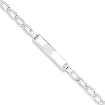 Polished Engravable Childrens ID Bracelet Sterling Silver QID56-5.5, MPN: QID56-5.5, 883957571409