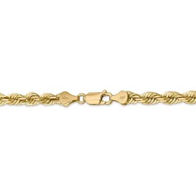 28 Inch 5.5mm Diamond-cut Rope with Lobster Clasp Chain 14k Yellow Gold 040L-28, MPN: 040L-28, 8839…