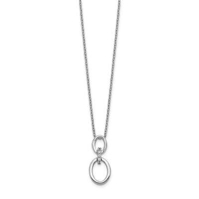 Ovals Necklace 14k White Gold Diamond PM3802-004-WA, MPN: PM3802-004-WA, 883957665368