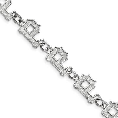 MLB Pittsburgh Pirates with 1.5 In Extender Link Bracelet Stainless Steel ST515PIR, MPN: ST515PIR, …