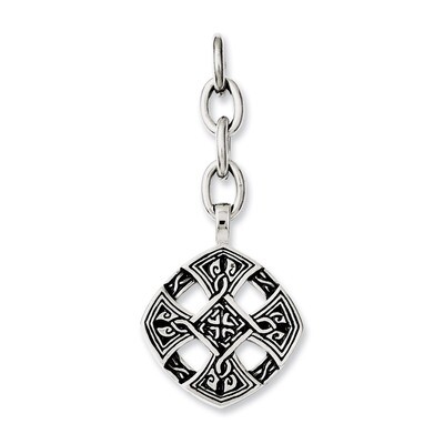 Celtic Cross Interchangeable Charm Pendant - Stainless Steel SRCH229 by Chisel, MPN: SRCH229,