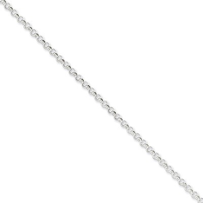 7 Inch 3mm Rolo Chain Sterling Silver QFC105-7, MPN: QFC105-7, 883957941899