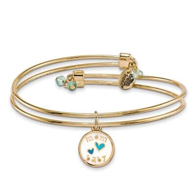 Gold-tone Trinky Things Congrats Blue Stork Bracelet Card GM16026, MPN: GM16026, 853691006208