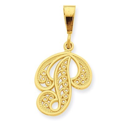 Initial P Charm 10k Gold 10C242/P, MPN: 10C242/P, 883957429632