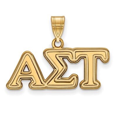 Alpha Sigma Tau Medium Pendant Gold-plated Silver GP003ALS, MPN: GP003ALS, 191101099625