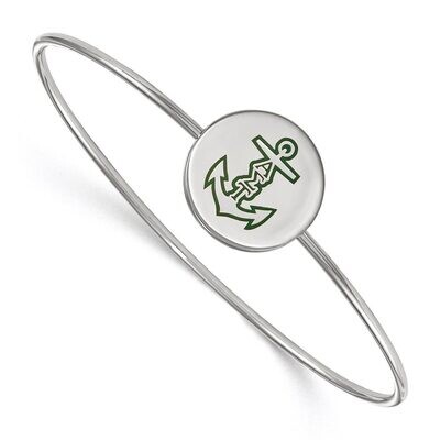 Alpha Sigma Tau Enameled Slip-on Bangle Sterling Silver SS048ALS-7, MPN: SS048ALS-7, 886774610450