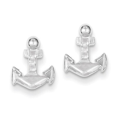 Anchor Mini Earrings Sterling Silver QE100, MPN: QE100, 883957921471