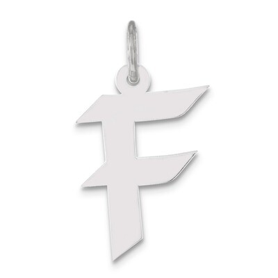 Artisan Block Initial F Charm Sterling Silver QC5089F, MPN: QC5089F, 886774962009